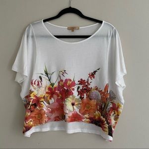 Zara tropical flower top